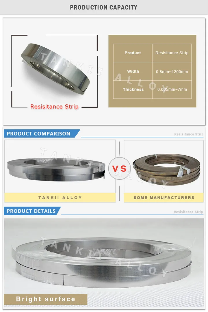 CuNi44 Constantan Strip / Wire / Sheet / Flat Wire untuk Industri 1