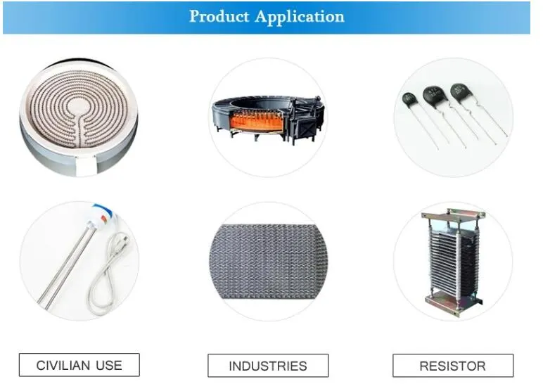 Cr27al7mo2 sabuk untuk kumparan strip ganda rem resistor 0